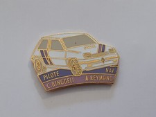 pins renault supercinq gt turbo rallye pilote binggelli reymond