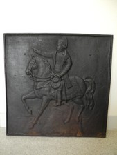 ancienne plaque cheminée fonte Napoléon Bonaparte old french cast iron fireback