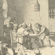 David Teniers Saint-Pierre-ès-Liens Gravure Henri-Joseph Dubouchet XIXe