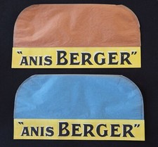 2 Anciens chapeaux publicitaires ANIS BERGER Tour de France