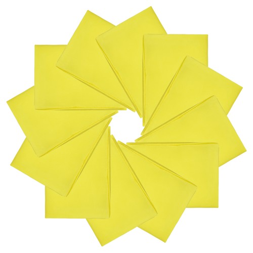 Pour 12pcs bandanas unis - pour,