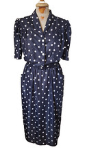 Robe à pois manches courtes été Vintage 80 Short Sleeve Dress T.38 size S/M