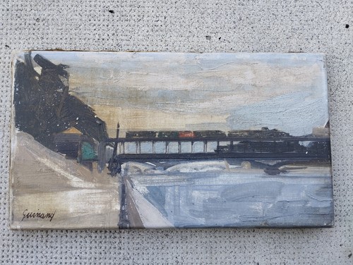 Tableau peinture rene guinand - peinture,