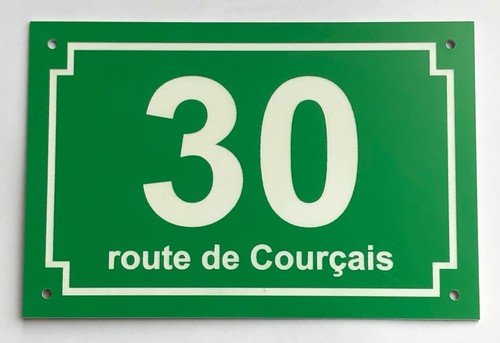 Plaque pvc numero rue de - pvc,