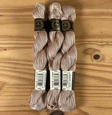 Lot De 3 échevettes 25g N°8 Coton Perlé DMC écru