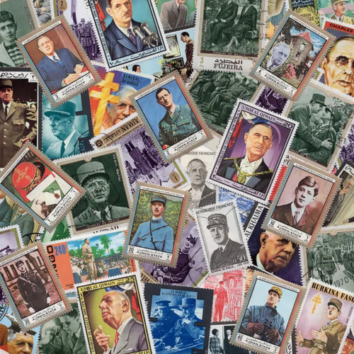 Général gaulle timbres - général,