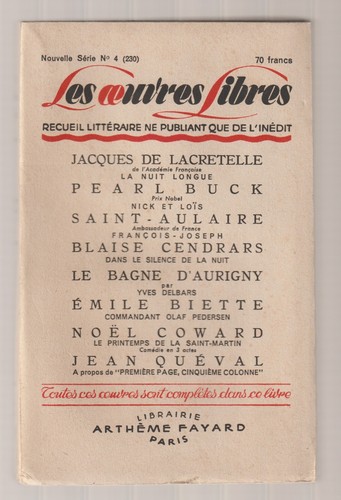 Les oeuvres libres - libres, (230)