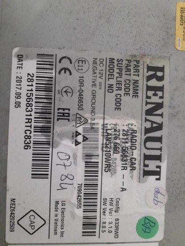 Autoradio origine renault - autoradio, d'origine