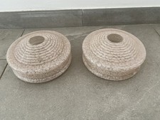 2 abat-jours lampe plafonnier verre globe lustre Clichy art déco années 20-30 40