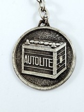 PORTE-CLES - AUTOLITE 1960s - Batteries - Garage LIMOGES - Vintage Métal -