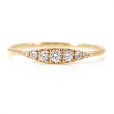 Bague diamant cultivé en laboratoire en or 18 carats | bijoux faits à la...