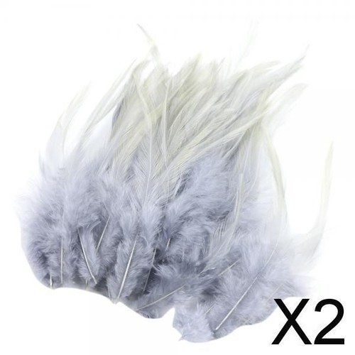 50pcs plumes coq - 2x,