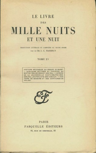 Livre des mille nuits et - le,