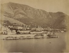 Monaco Monte-Carlo Tir aux Pigeons Photo Vintage albumine ca 1880