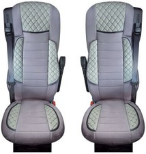 Ensemble camion gris luxe housse de siège éco-cuir et daim pour DAF DAF XG+ E...