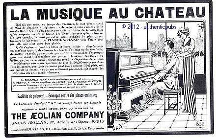 Publicite 1913 piano - publicite, steck