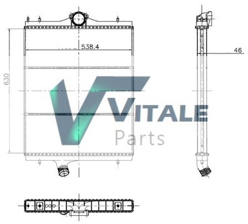 Radiateur eau rvi - eau,