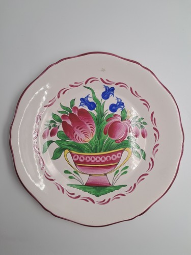 Assiette ancienne faïence - assiette,