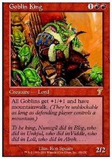 *MRM* FR/VF Roi des gobelins - Goblin King MTG 7ED