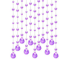 25 Cordons Cristal Perlé Rideau Arqué Porte Mariage Backdrop Décor Maison