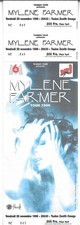 RARE / TICKET BILLET DE CONCERT - MYLENE FARMER : LIVE A TOULON ( FRANCE ) 1996