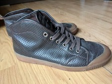 Baskets En Cuir Marron  Spring Court 