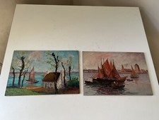 Paire de tableau paysage