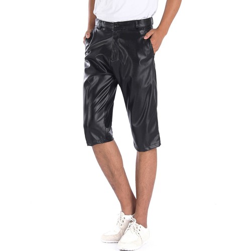 Hommes faux cuir court - cuir,