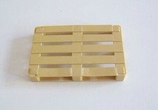 PLAYMOBIL (C461) AEROPORT - Palette Beige Hangar Zone de Fret (Marques Blanches)