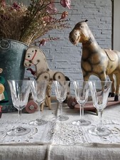 5 Verres À Pied Signés St