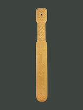  COUTEAU DE CHALEUR pour pansage du CHEVAL, Mongolie, bois, horse sweat scraper