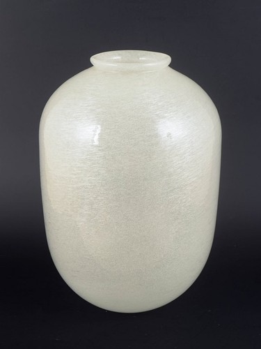 European studio glass vase - glass.,