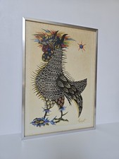 JEAN LURÇAT LE COQ - PÊCHEUR"  1960 AFFICHE en LITHOGRAPHIE VINTAGE 68x48 