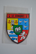 LE CONQUET ECUSSON BLASON ADHESIF ARMOIRIES HERALDIQUE AUTOCOLLANT