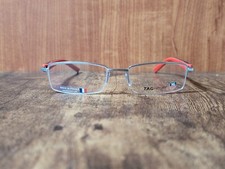 CADRE DE LUNETTES ROUGES VINTAGE NOS TAG HEUER 8208 MADE IN FRANCE 54/18 #B91