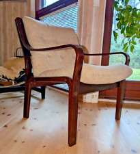 Chaise de Salon Vintage 60er Palissandre Rétro Easy Chaise Danois 60s B13b
