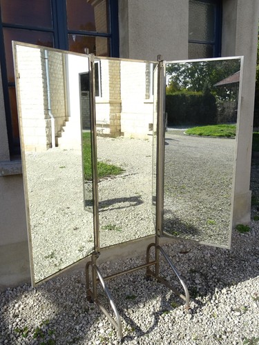 Ancien miroir triptyque xxl - triptyque,