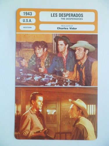 Carte fiche cinema - carte, les