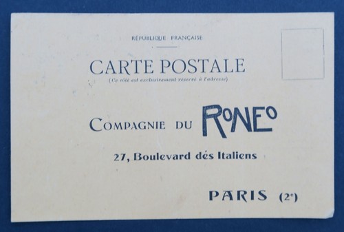 Carte postale roneo paris - postale,