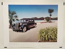 Barraya Pierre	Voiture en bord de mer 1983 Affiche Originale Automobile Expos