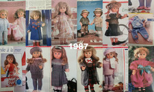 PATRONS POUPEES MODES & TRAVAUX  M.FRANCOISE J.MICHEL & MICHEL ANNEE 1987