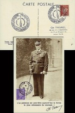 W2-FR509-C3 : 1944 - CM  'Portrait en pied - 88 ans Mal Pétain' YT 509