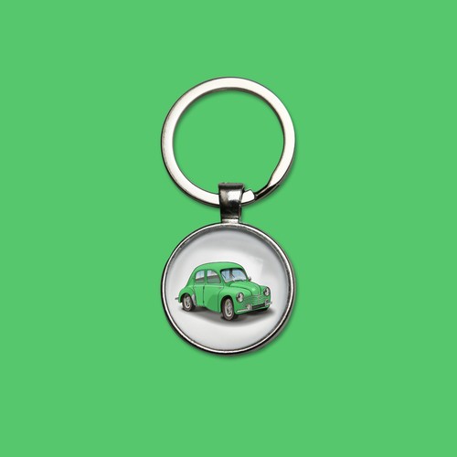 Porte clés 4cv vert - porte-clés,