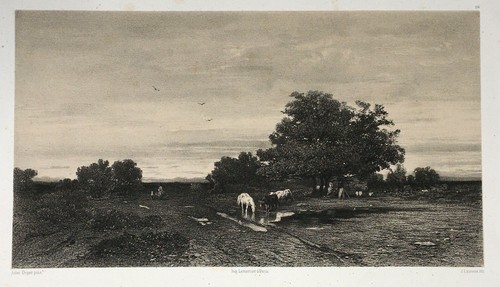 Cheval vaches jules dupre - cheval,