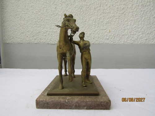 Ancien cheval son jockey - cheval, en