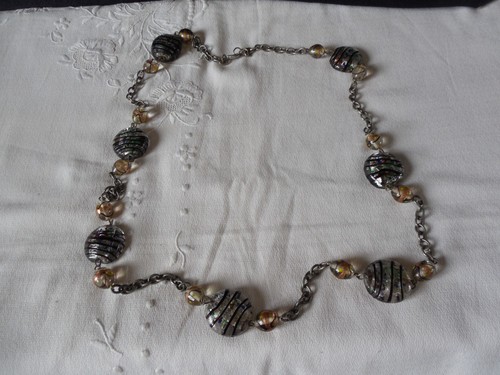 Collier verre murano - en,
