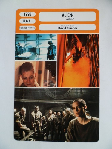 Carte fiche cinema 1992 alien - carte,