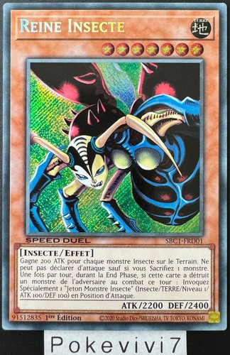 Carte reine insecte - reine,