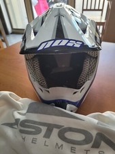 CASQUE NOX CHARGER CARBON OFFROAD HELMET Motocross Enduro Supermotard XL Bleu