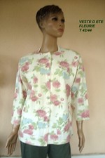 VESTE COUTURE D ETE BLANC ET